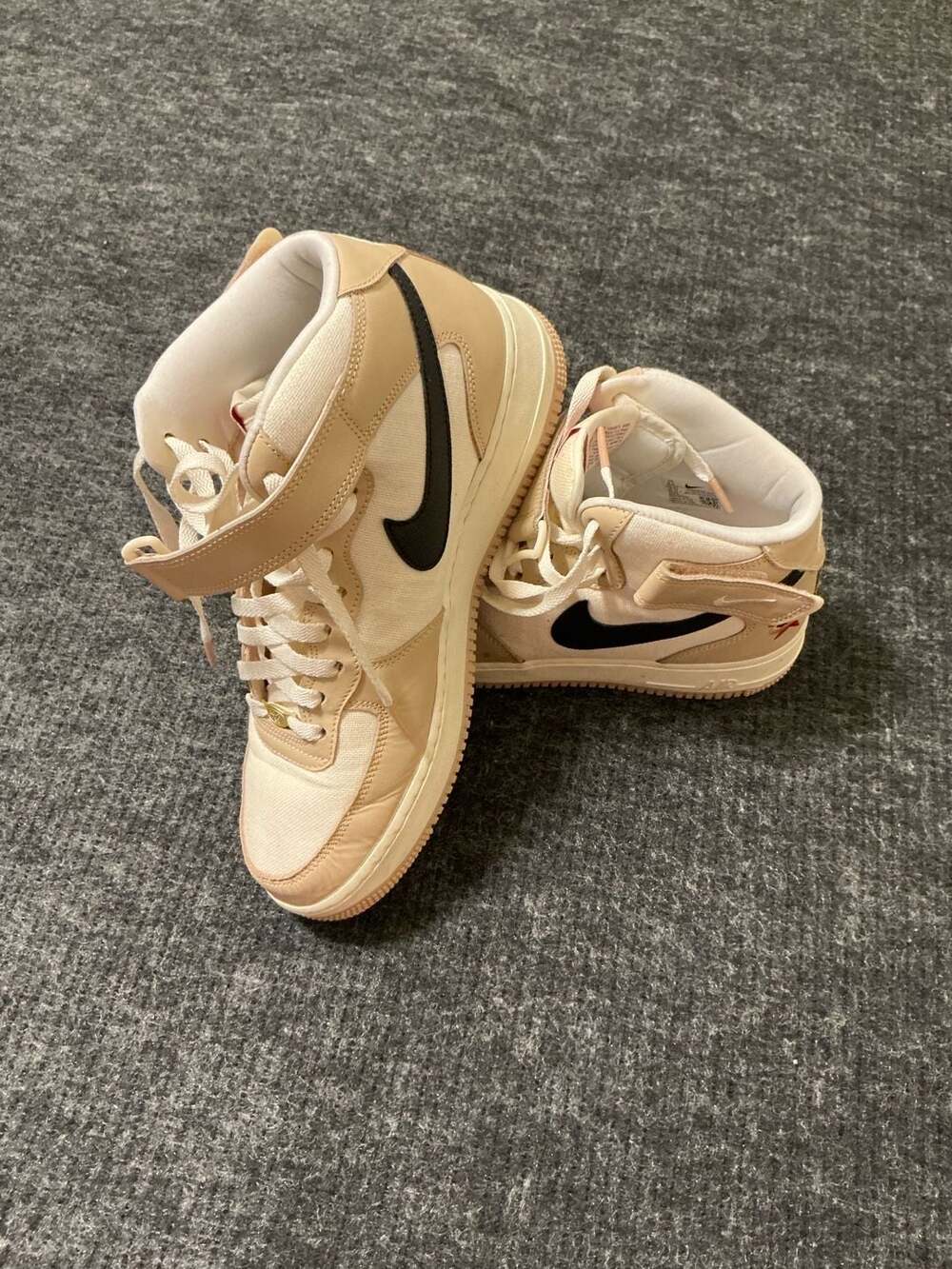 Nike Air Force 1 Mid '07 LX Izakaya Shimmer Mens Size 9.5 Black Pale Ivory